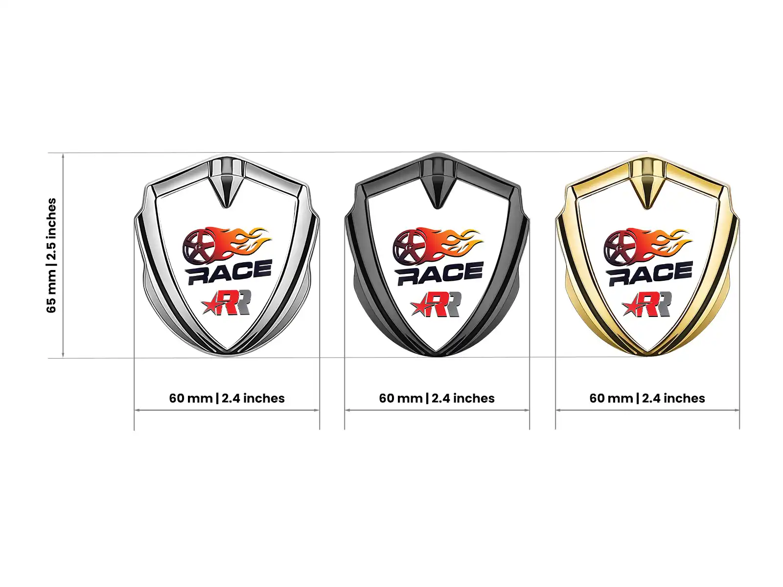 Emblem Metal Badge Stainless Steel Alloy Edge